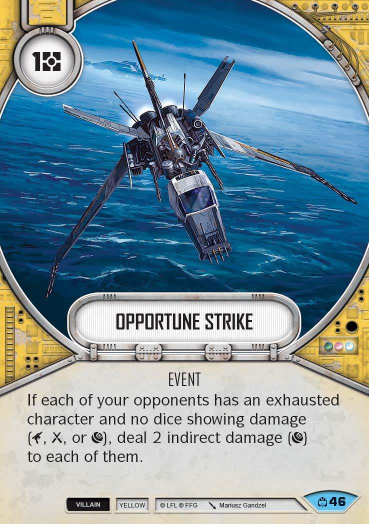 Opportune Strike (CM) Common Star Wars Destiny Fantasy Flight Games   