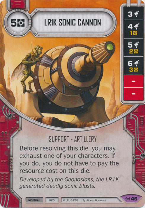 LR1K Sonic Cannon (EAW) Legendary Star Wars Destiny Fantasy Flight Games   