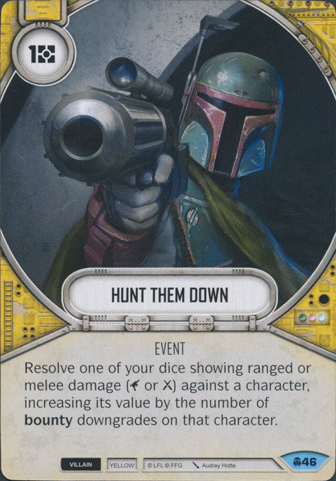 Hunt Them Down (CONV) Common Star Wars Destiny Fantasy Flight Games   