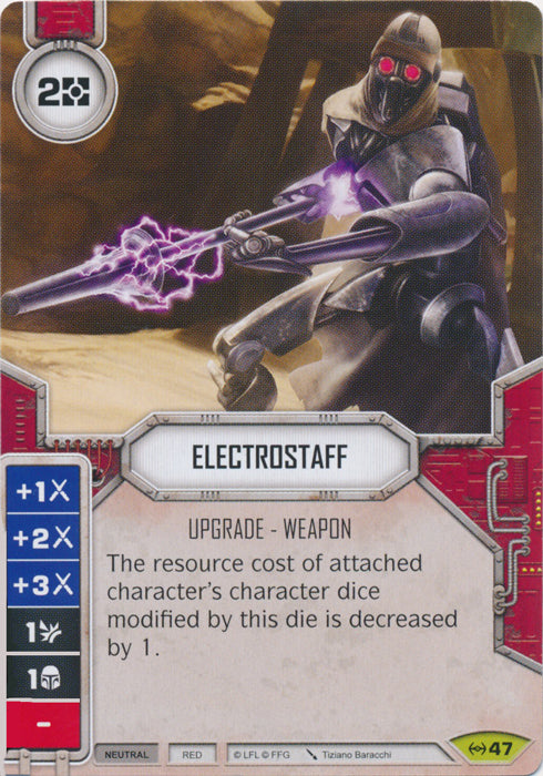 Electrostaff (EAW) Rare Star Wars Destiny Fantasy Flight Games   