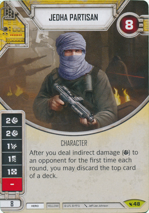 Jedha Partisan (LEG) Rare Star Wars Destiny Fantasy Flight Games   