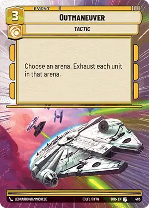 Outmaneuver (SOR) Uncommon Star Wars Unlimited Fantasy Flight Games Hyperspace Non-Foil 