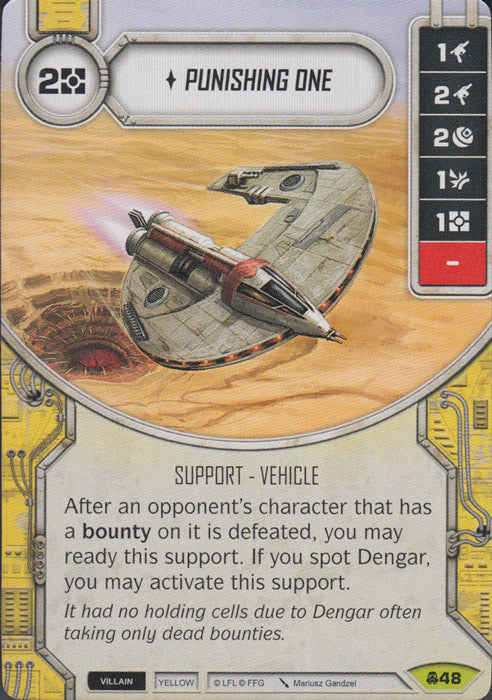 Punishing One (CONV) Rare Star Wars Destiny Fantasy Flight Games   