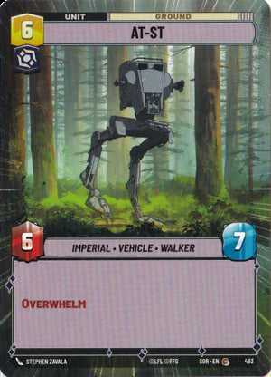 AT-ST (SOR) Common Star Wars Unlimited Fantasy Flight Games Hyperspace Non-Foil 