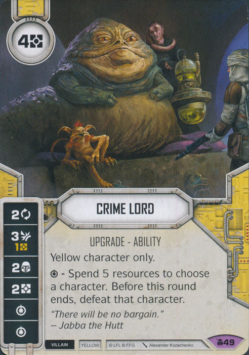 Crime Lord (CONV) Legendary Star Wars Destiny Fantasy Flight Games   