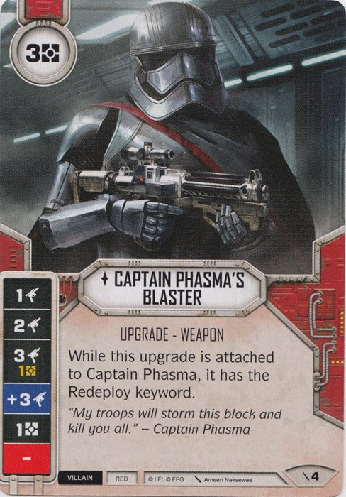 Captain Phasma's Blaster (2PG) Starter Star Wars Destiny Fantasy Flight Games   