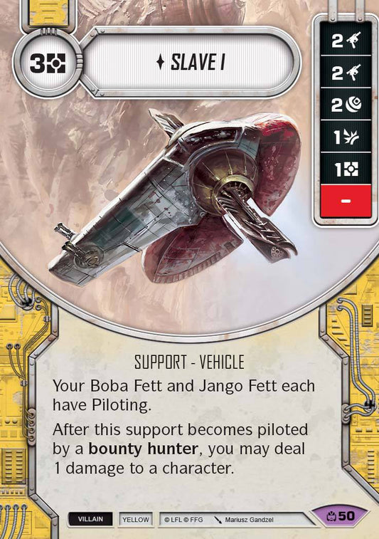 Slave 1 (CM) Legendary Star Wars Destiny Fantasy Flight Games   