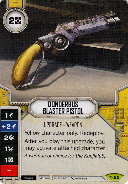 Donderbus Blaster Pistol (ATG) Rare Star Wars Destiny Fantasy Flight Games   
