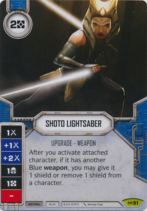 Shoto Lightsaber (EAW) Rare Star Wars Destiny Fantasy Flight Games   