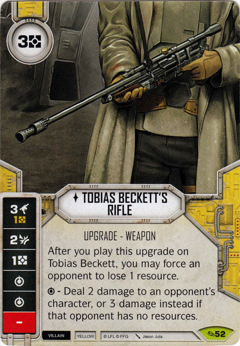 Tobias Beckett's Rifle (ATG) Rare Star Wars Destiny Fantasy Flight Games   