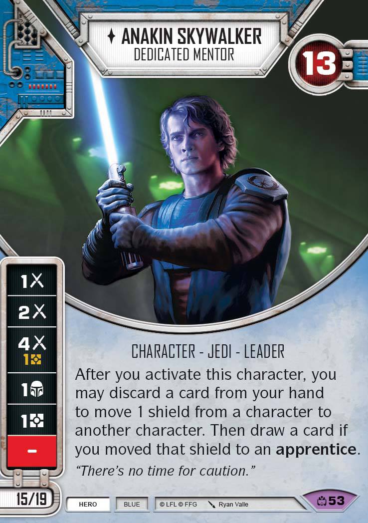 Star Wars Destiny Anakin Skywalker - Dedicated Mentor (CM) Legendary