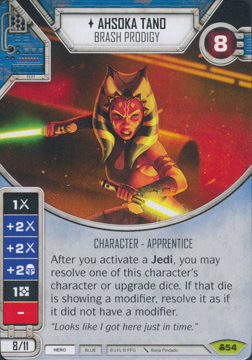 Ahsoka Tano - Brash Prodigy (CONV) Rare Star Wars Destiny Fantasy Flight Games   