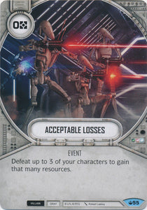Star Wars Destiny Acceptable Losses (SOH) Common