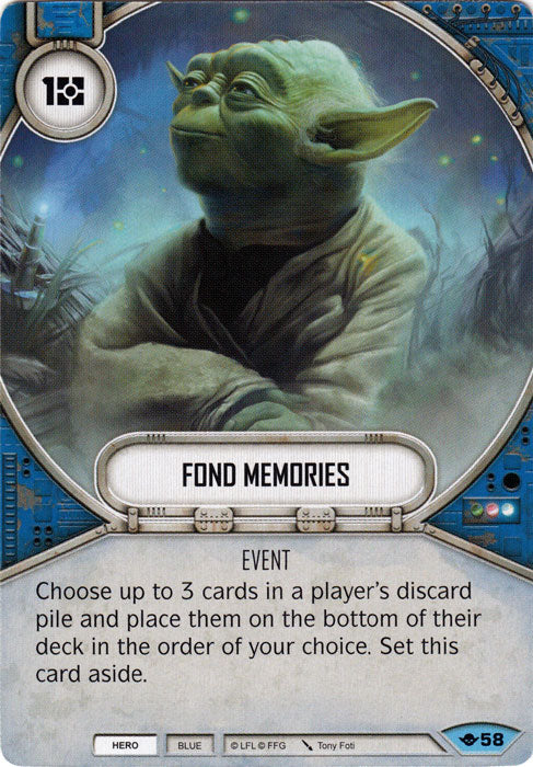 Fond Memories (WOTF) Common Star Wars Destiny Fantasy Flight Games   