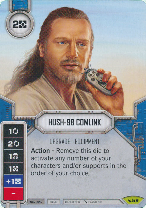 Hush-98 Comlink (LEG) Rare Star Wars Destiny Fantasy Flight Games   