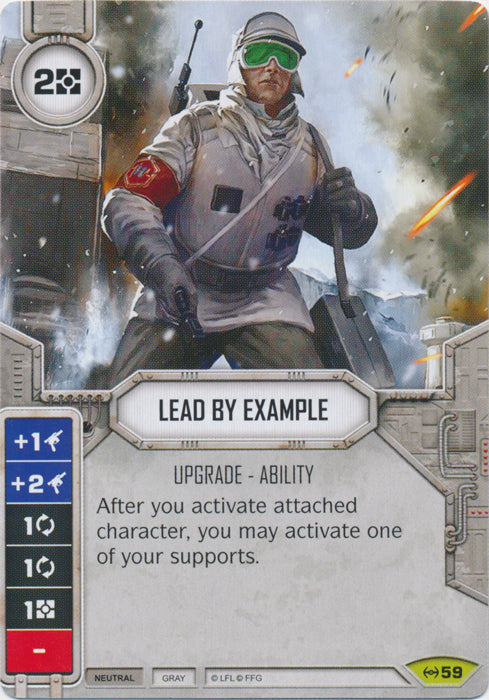 Star Wars Destiny Lead by Example (EAW) Rare