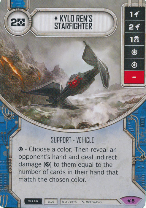 Kylo Ren's Starfighter (LEG) Legendary Star Wars Destiny Fantasy Flight Games   