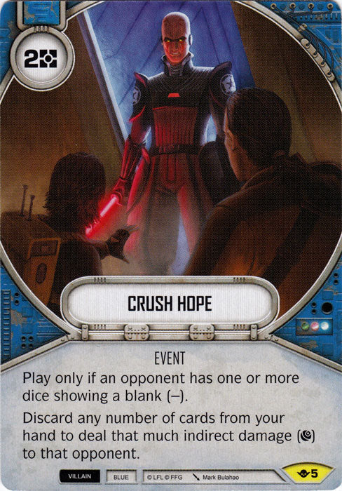 Crush Hope (WotF) Uncommon Star Wars Destiny Fantasy Flight Games   