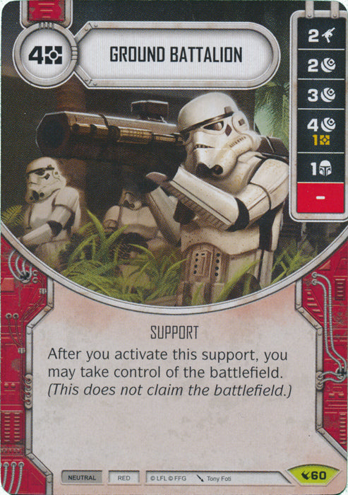 Ground Battalion (LEG) Rare Star Wars Destiny Fantasy Flight Games   