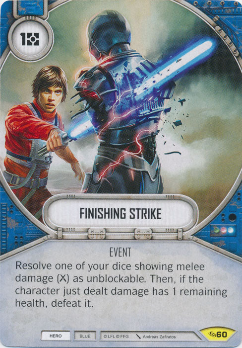 Finishing Strike (ATG) Uncommon Star Wars Destiny Fantasy Flight Games   