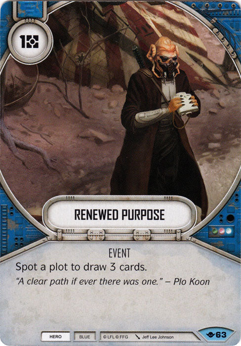 Renewed Purpose (WOTF) Common Star Wars Destiny Fantasy Flight Games   