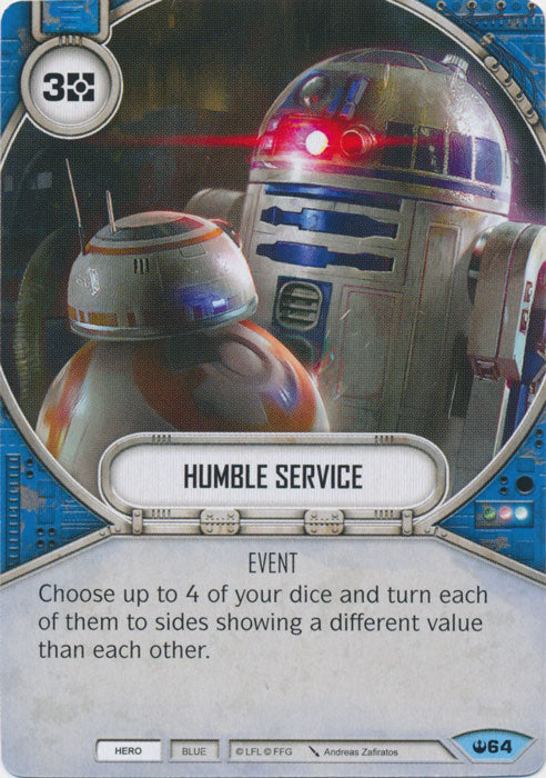 Humble Service (SOH) Common Star Wars Destiny Fantasy Flight Games   