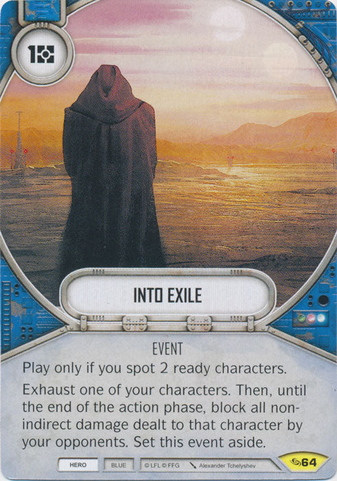 Into Exile (ATG) Uncommon Star Wars Destiny Fantasy Flight Games   