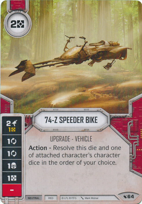 74-Z Speeder Bike (LEG) Starter Star Wars Destiny Fantasy Flight Games   