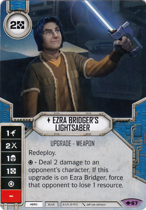 Ezra Bridger's Lightsaber (WotF) Legendary Star Wars Destiny Fantasy Flight Games   