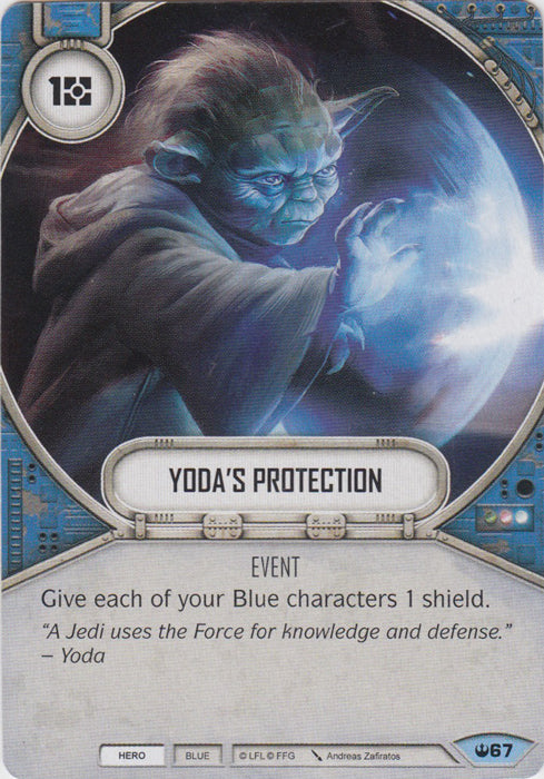 Yoda's Protection (SOH) Common Star Wars Destiny Fantasy Flight Games   