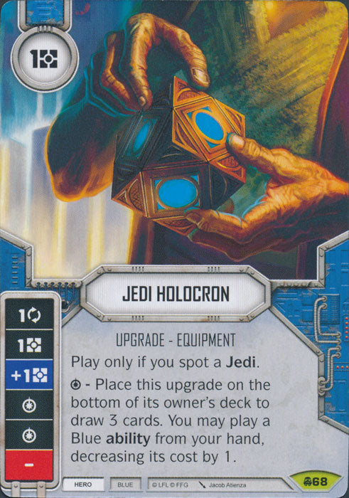 Jedi Holocron (CONV) Rare Star Wars Destiny Fantasy Flight Games   