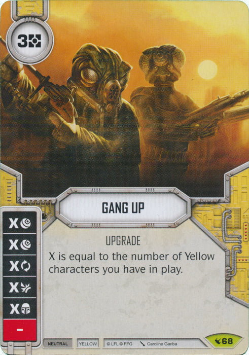 Gang Up (LEG) Rare Star Wars Destiny Fantasy Flight Games   