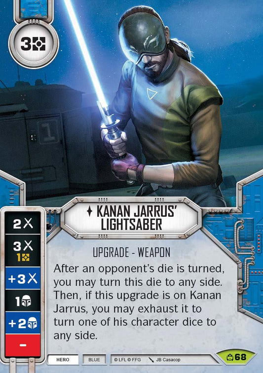 Kanan Jarrus' Lightsaber (CM) Rare Star Wars Destiny Fantasy Flight Games
