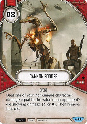 Cannon Fodder (AWK) Common Star Wars Destiny Fantasy Flight Games   