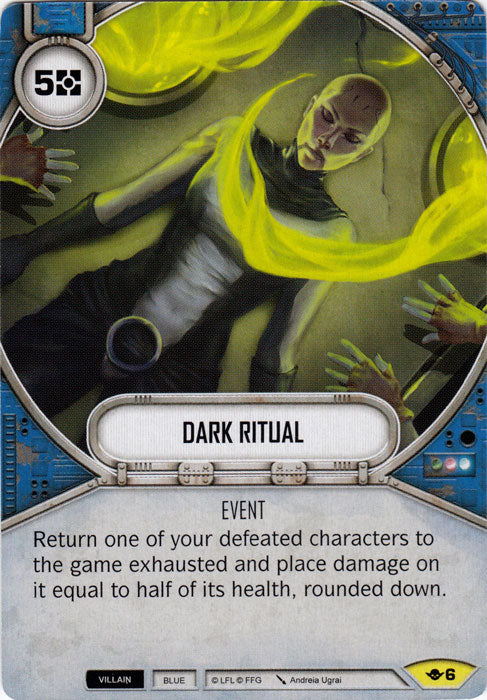 Dark Ritual (WotF) Uncommon Star Wars Destiny Fantasy Flight Games   