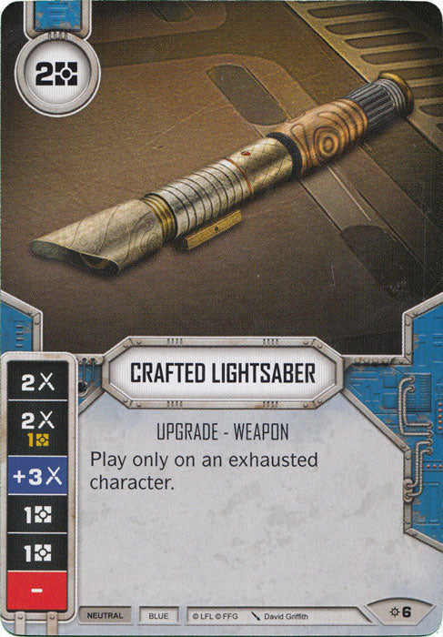 Crafted Lightsaber (Rivals) Starter Star Wars Destiny Fantasy Flight Games   