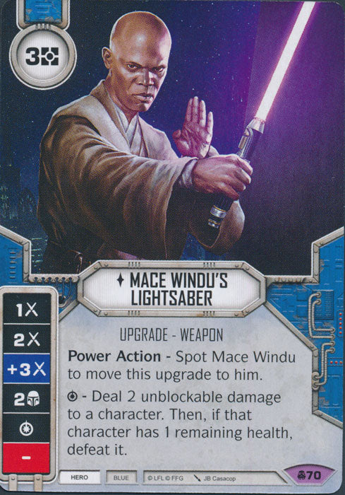 Mace Windu's Lightsaber (CONV) Legendary Star Wars Destiny Fantasy Flight Games   