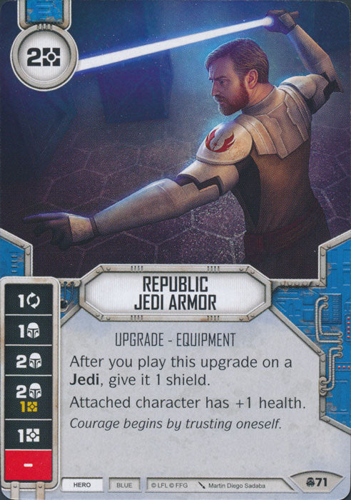 Republic Jedi Armor (CONV) Starter Star Wars Destiny Fantasy Flight Games   