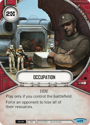 Occupation (AWK) Common Star Wars Destiny Fantasy Flight Games   