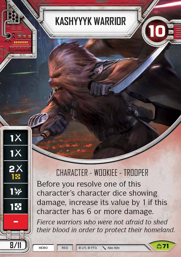 Star Wars Destiny Kashyyk Warrior (CM) Rare
