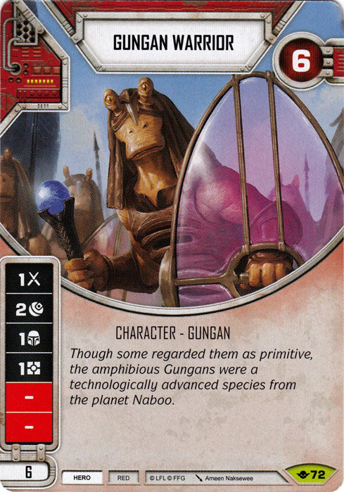 Gungan Warrior (WotF) Rare Star Wars Destiny Fantasy Flight Games   