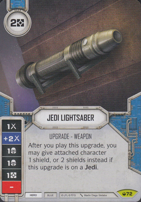 Jedi Lightsaber (SOH) Rare Star Wars Destiny Fantasy Flight Games   