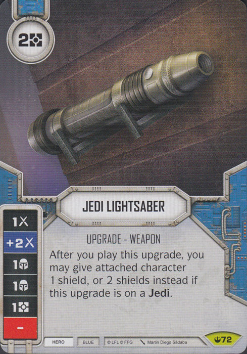 Jedi Lightsaber (SOH) Rare Star Wars Destiny Fantasy Flight Games