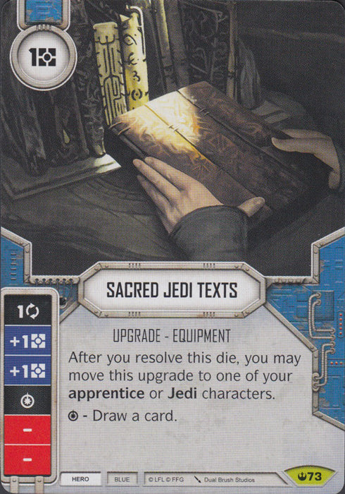 Sacred Jedi Texts (SOH) Rare Star Wars Destiny Fantasy Flight Games   