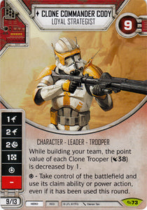 Star Wars Destiny Clone Commander Cody - Loyal Strategist (ATG) Rare