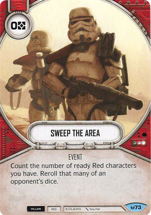 Sweep the Area (AWK) Common Star Wars Destiny Fantasy Flight Games   