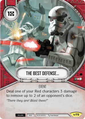 The Best Defense... (AWK) Uncommon Star Wars Destiny Fantasy Flight Games   
