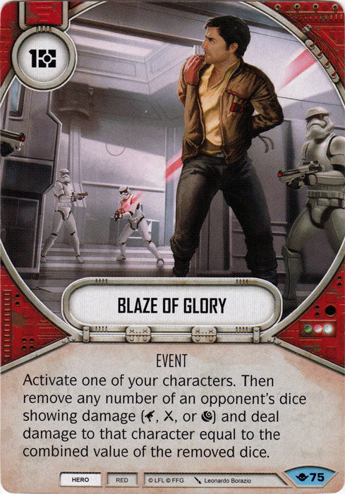 Blaze of Glory (WOTF) Common Star Wars Destiny Fantasy Flight Games   