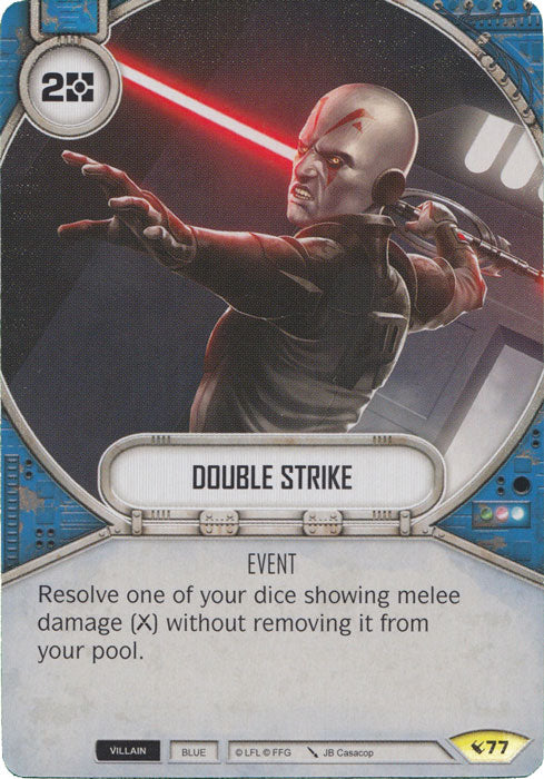Double Strike (LEG) Uncommon Star Wars Destiny Fantasy Flight Games   