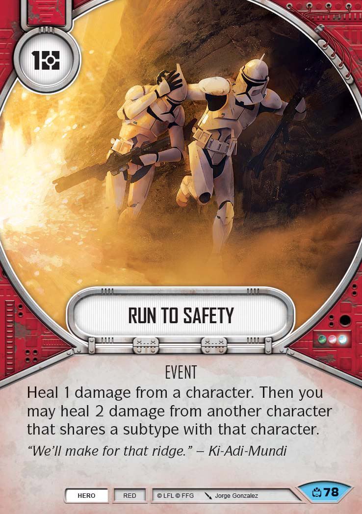 Run to Safety (CM) Common Star Wars Destiny Fantasy Flight Games   